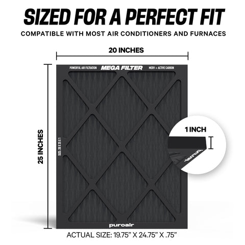 Long-lasting performance of PuroAir MegaFilter compared with fiberglass options.