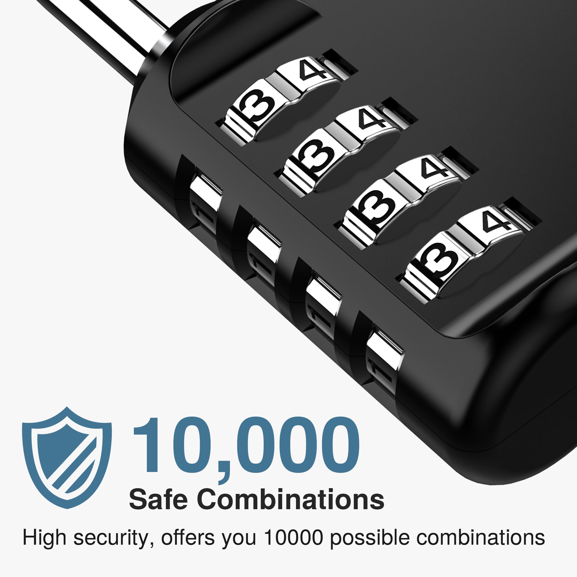 Puroma 4-digit side-window design enables easy one-handed code entry.