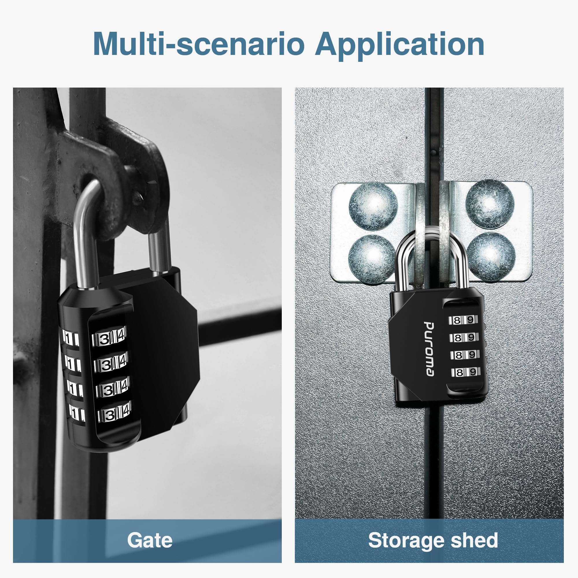 Puroma gate and fence security solution for reliable outdoor storage.