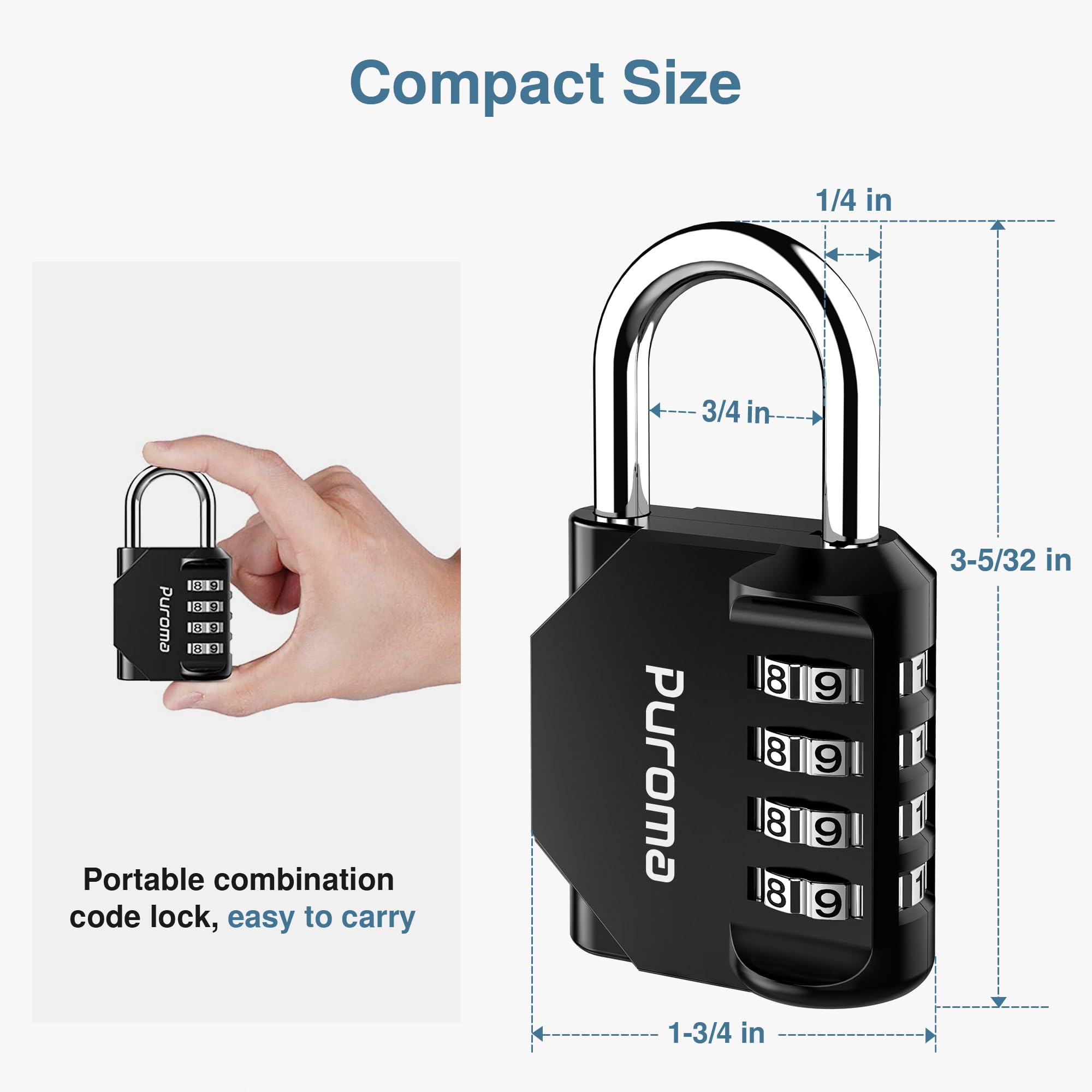 Puroma gym and school locker application keeps personal items secure.
