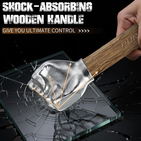 Purple Dragon fist hammer hanging hole enables easy storage.