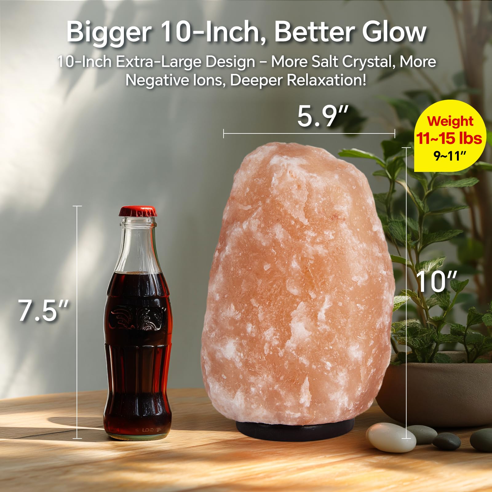 Pursalt Himalayan Salt Lamp remote control enables color cycling.