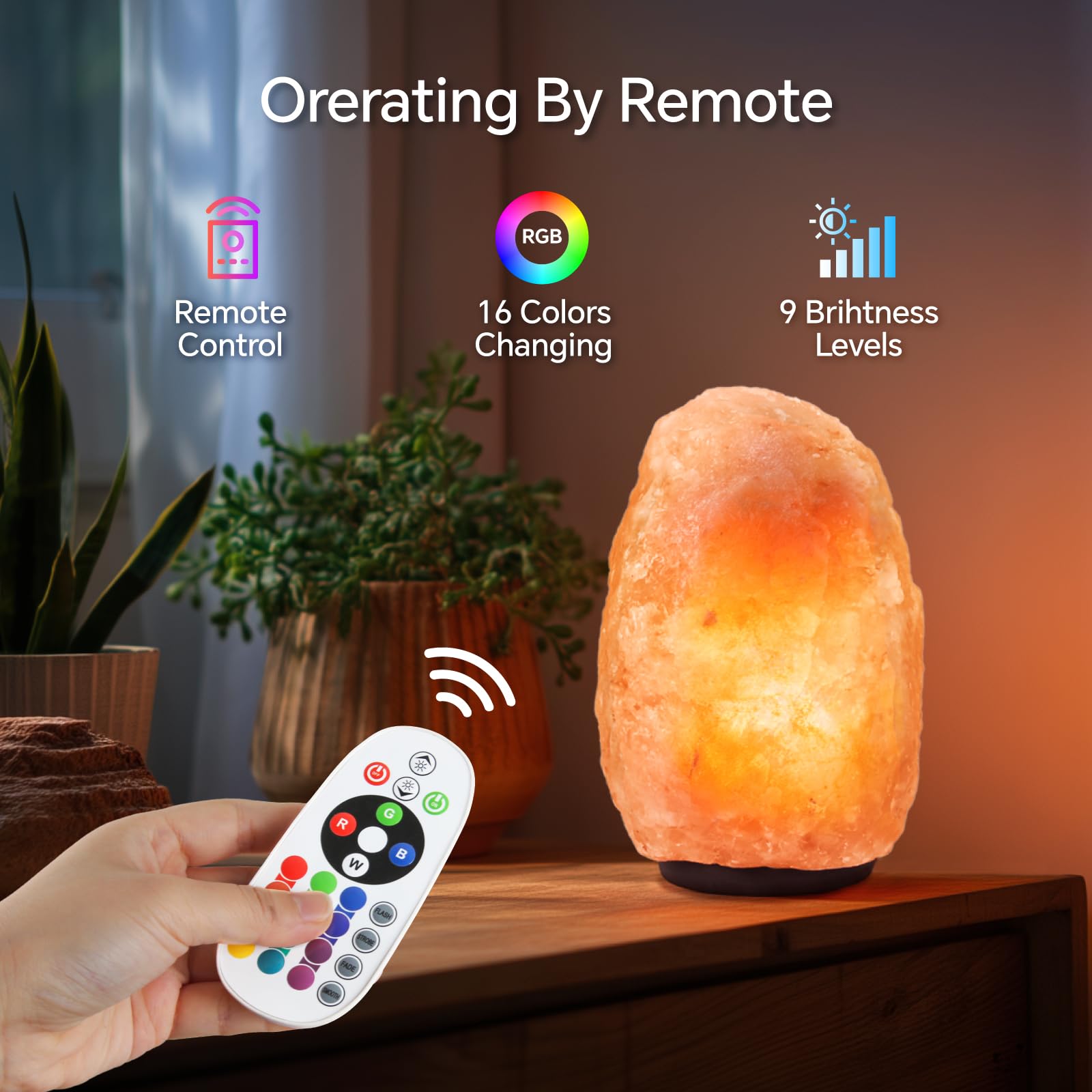 Pursalt Himalayan Salt Lamp weighs 11-15 lbs for a strong presence.