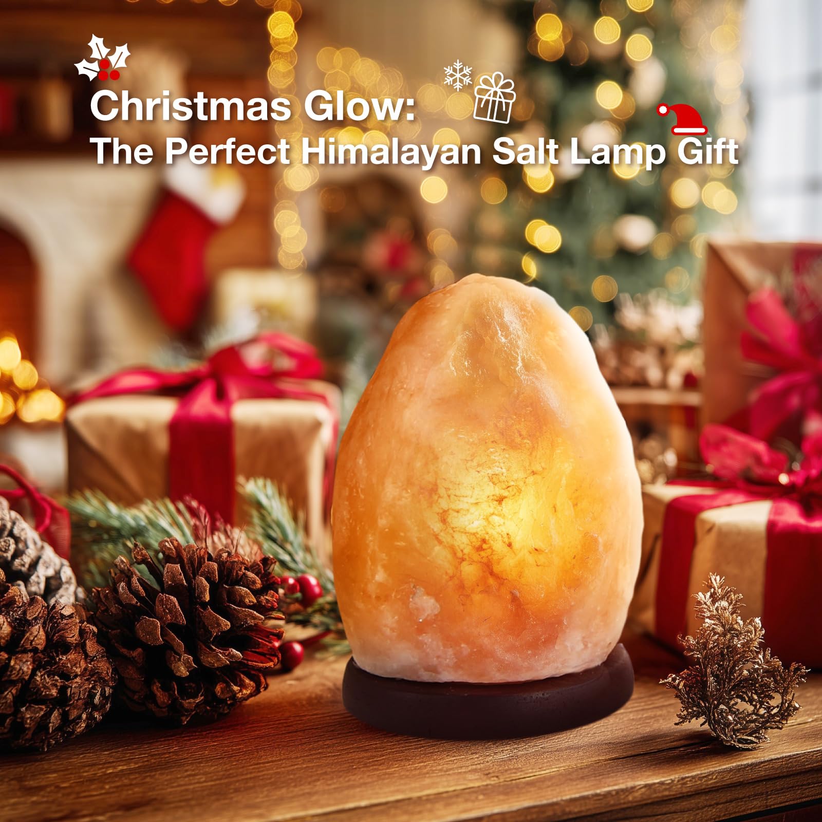 Pursalt salt lamp USB powered for desks and nightstands