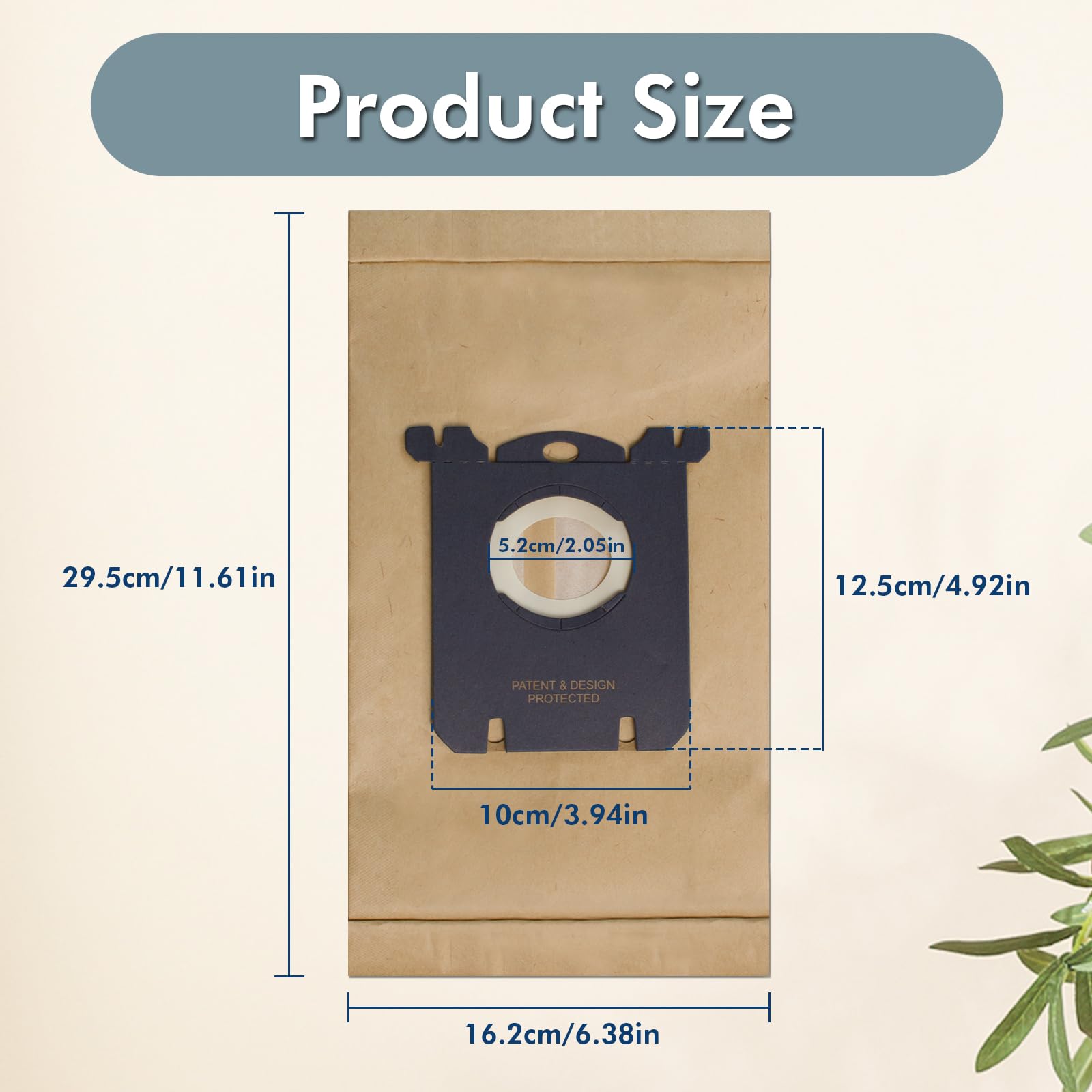 Purzest EL200G S Classic bag being inserted into a canister.