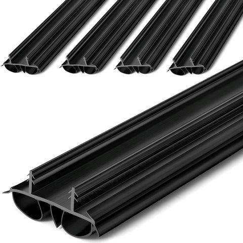 Pushglossy double bubble kerf door sweep seals a 36-inch gap to reduce drafts
