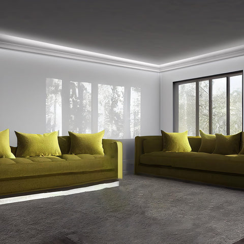 Pushglossy easy-installation crown molding suitable for walls and ceilings.