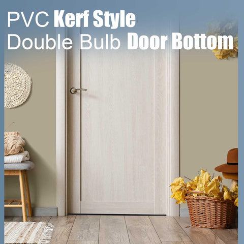 Pushglossy kerf seal can be cut to fit custom door gaps for a snug seal