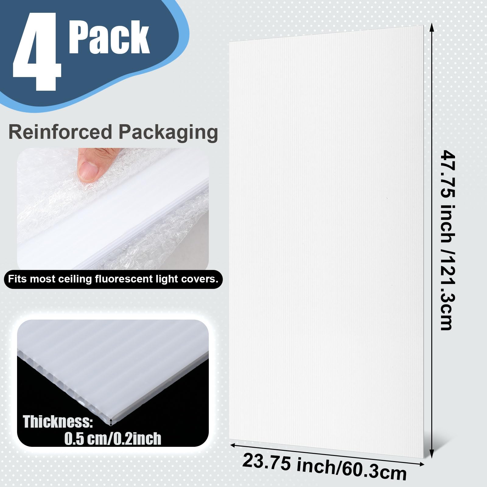 Pushglossy milky-white diffuser panel highlights glare-free illumination