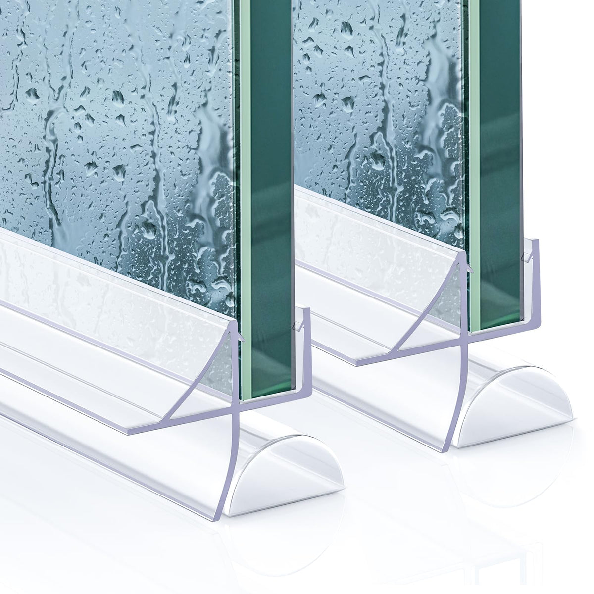 Pushglossy shower door bottom seal 39.37in; creates a reliable water barrier for frameless doors