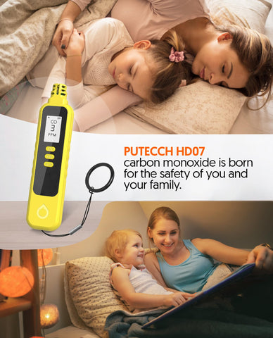 PUTECCH CO detector battery compartment enables easy on-the-go replacement.