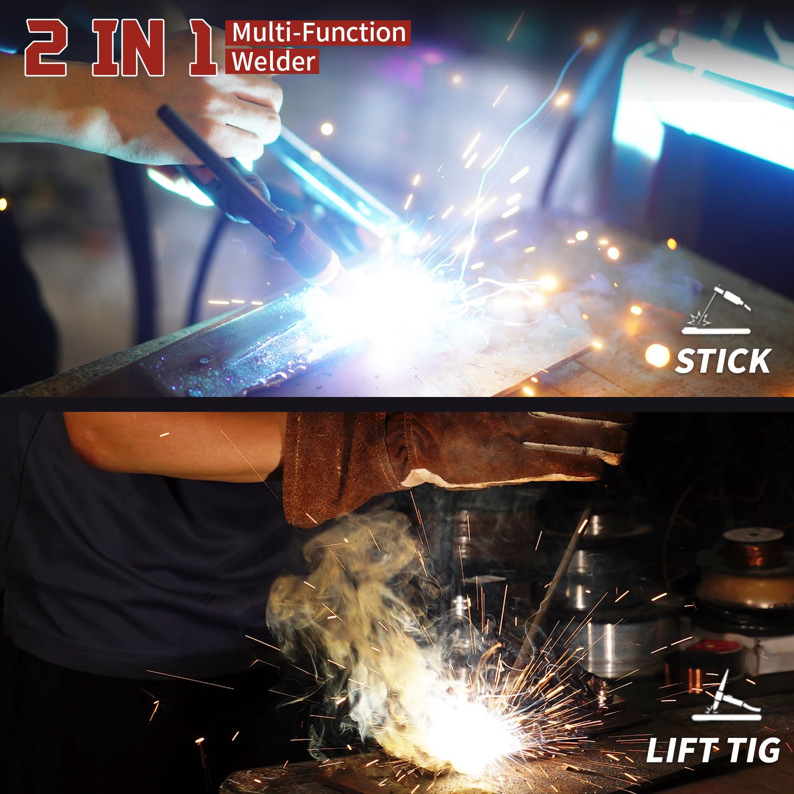 PUWU arc welder 110V plug and power cord for easy operation