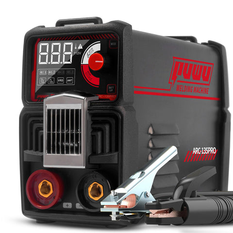 PUWU MINI MMA arc welder front view highlights portable design for home projects