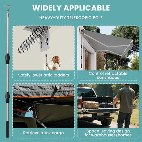 Puxaajao multi-use system suited for attic and garage tasks.