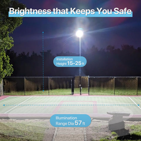 Pvilub LED parking lot light wall-mount setup enables flexible placement.
