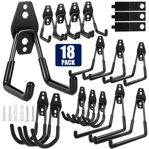 PVZZRKL garage hooks durable-construction illustrate the strong steel for heavy items
