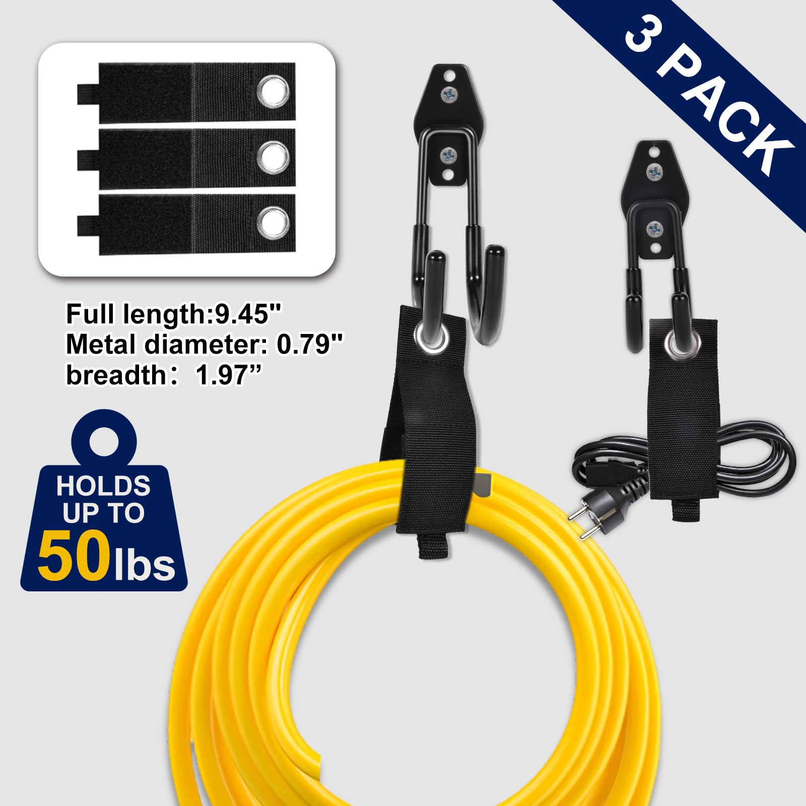 PVZZRKL garage-hooks vertical-storage supports garage and workshop organization