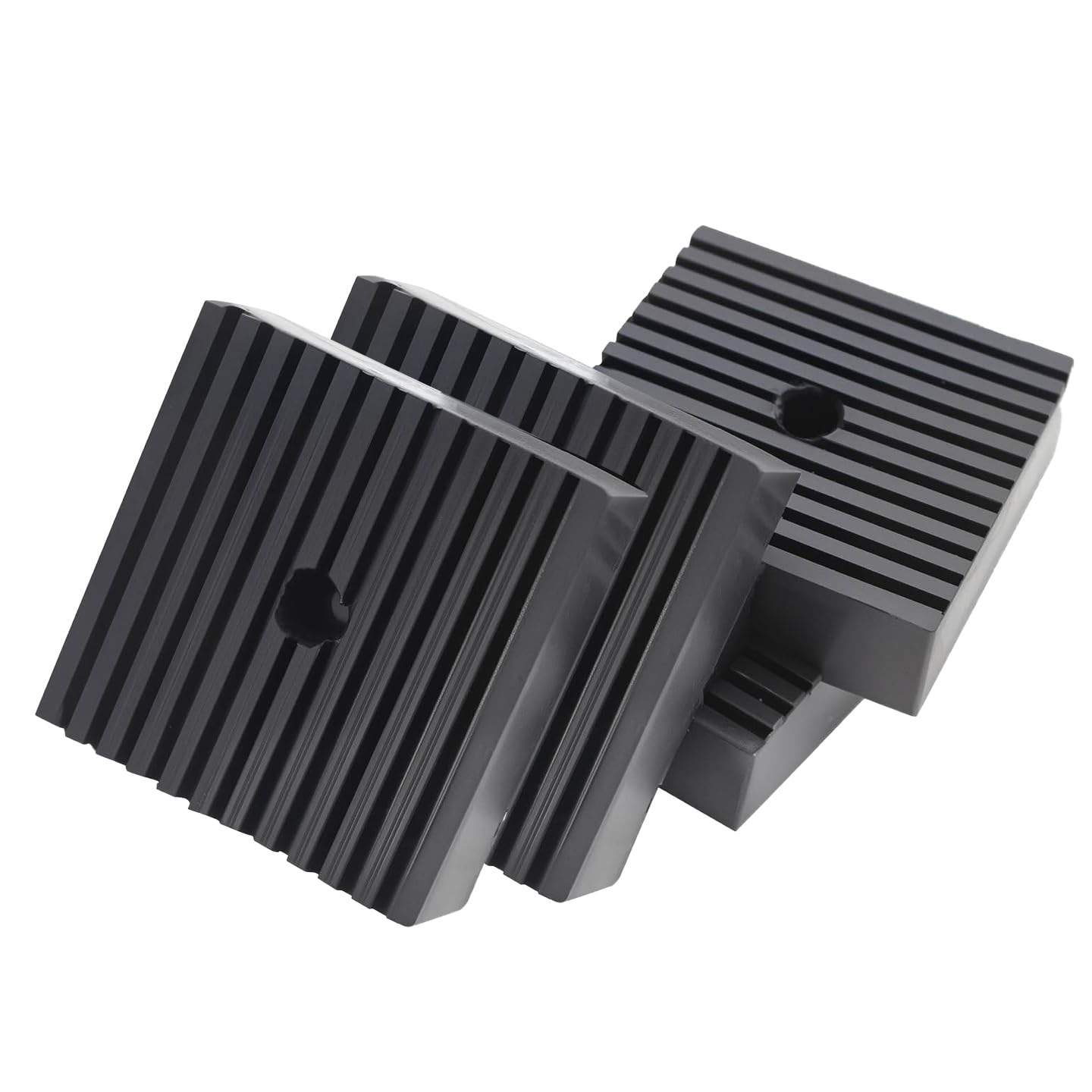 PWEOW solid shock pad placed under air compressor for vibration reduction