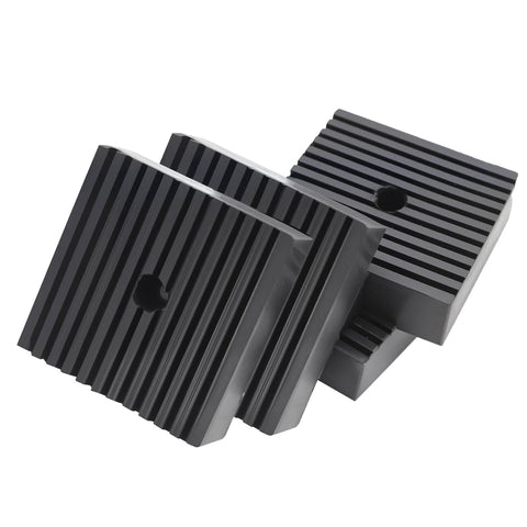 PWEOW solid shock pad placed under air compressor for vibration reduction