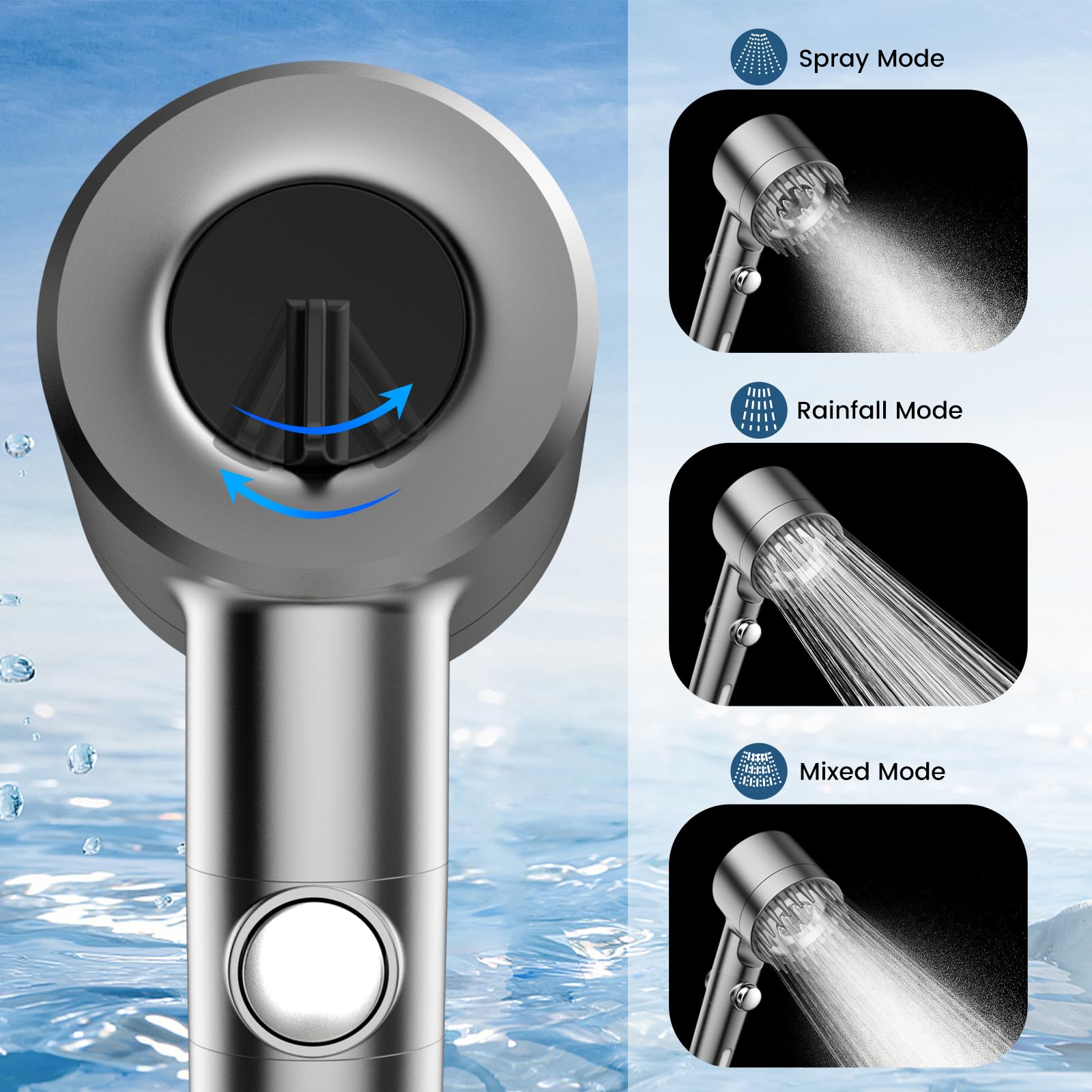PWERAN one touch water stop enables quick bath shut off