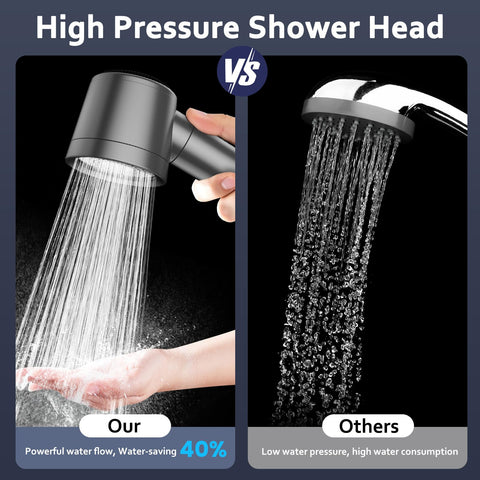 PWERAN high-pressure spray promotes a refreshing shower and thorough rinse.