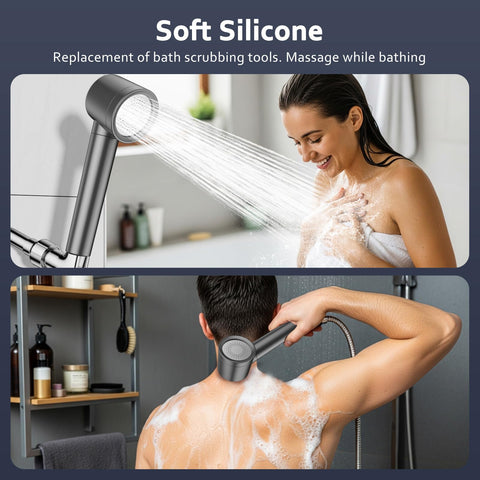 PWERAN ON/OFF switch enables easy pause during pet baths.
