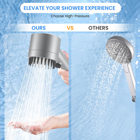 PWERAN high-pressure water flow delivers thorough cleansing