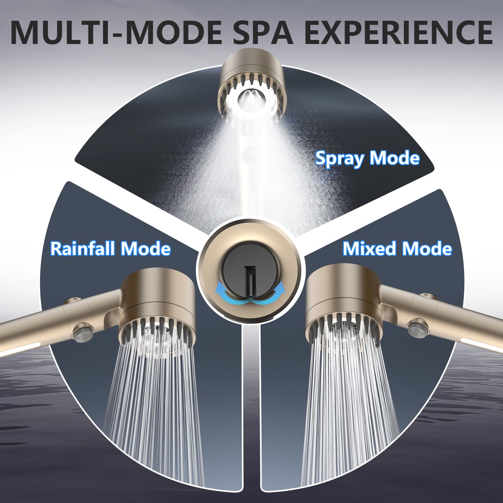 PWERAN multi-mode sprays demonstrate versatility for bath and rinse.