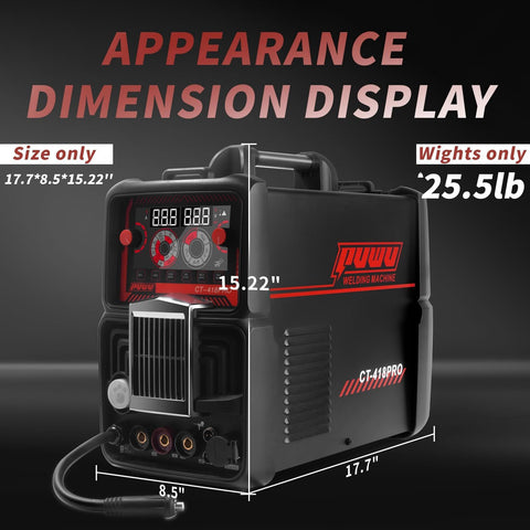 PUWU dual-voltage welder ready for 220V welding projects