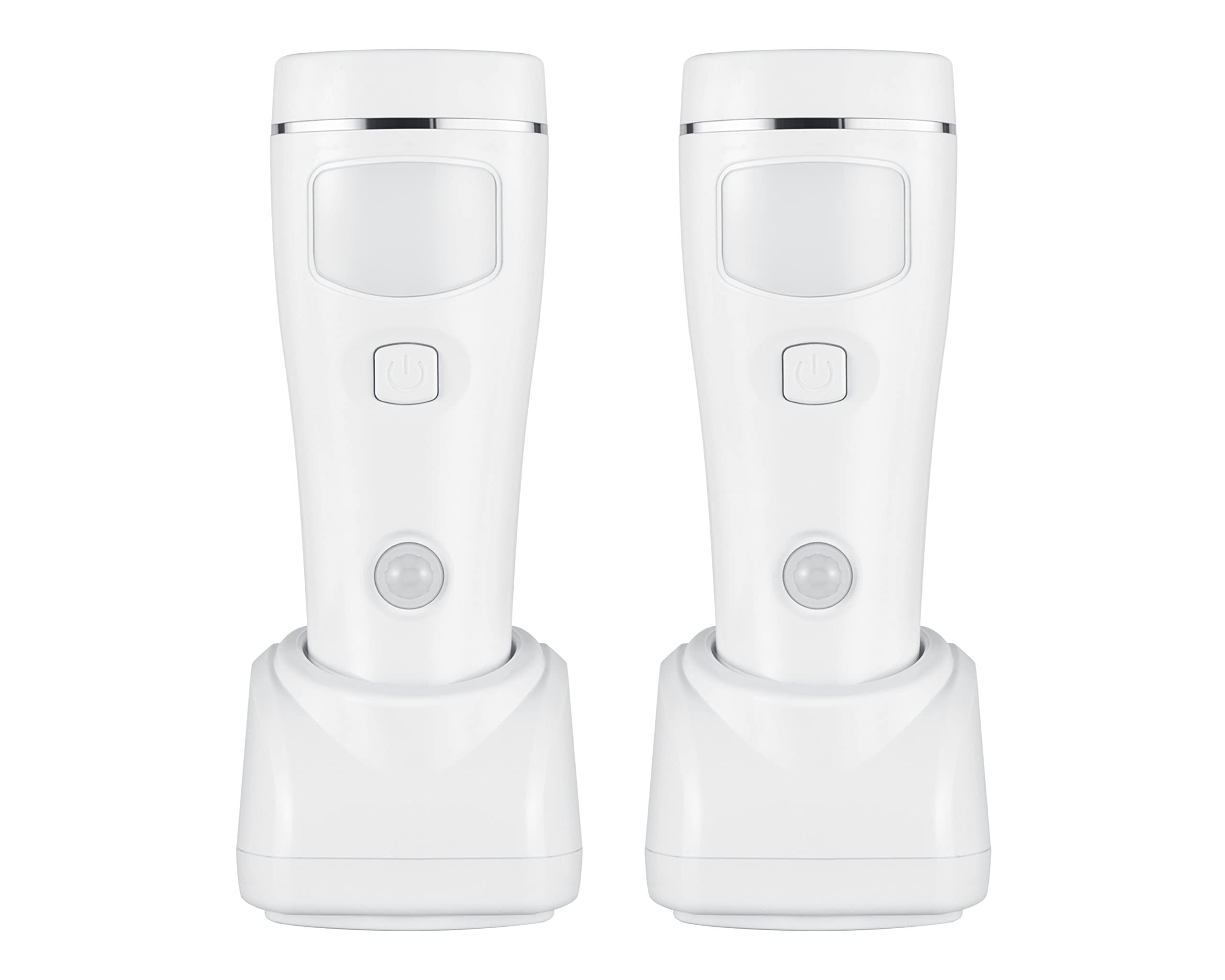 Pwysara motion-sensor night light front illuminated for hands-free hallway navigation