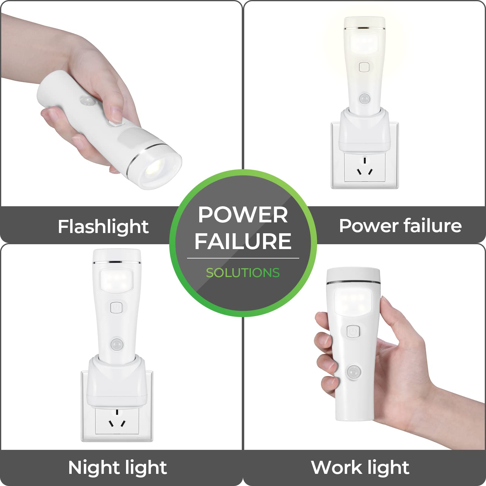Pwysara rechargeable battery night light eliminates disposable batteries and waste