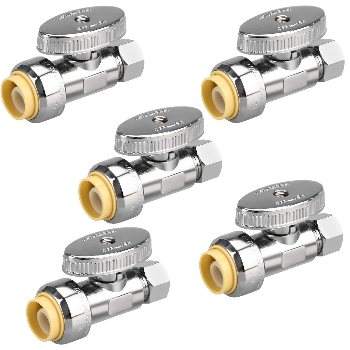 PXZBLG stop valve inlet close-up with half-inch PTC connection for easy installation