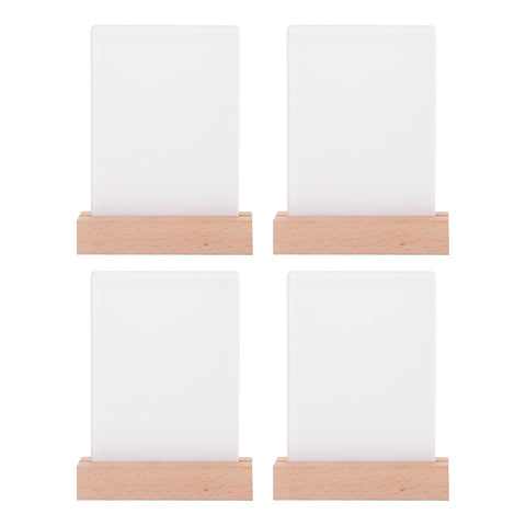 PYD Life 4 Pack sublimation LED acrylic photo frame back view reveals printing area and surface smoothness.