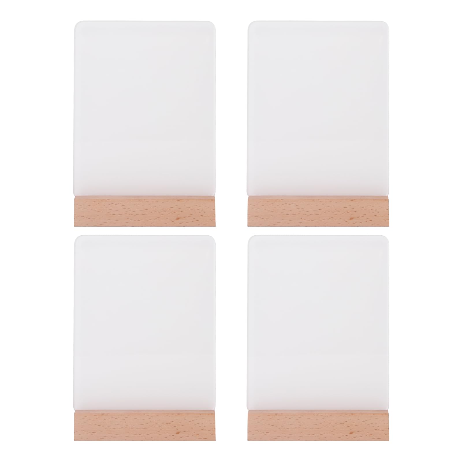 PYD Life wood stand supports the frame with a stylish side angle
