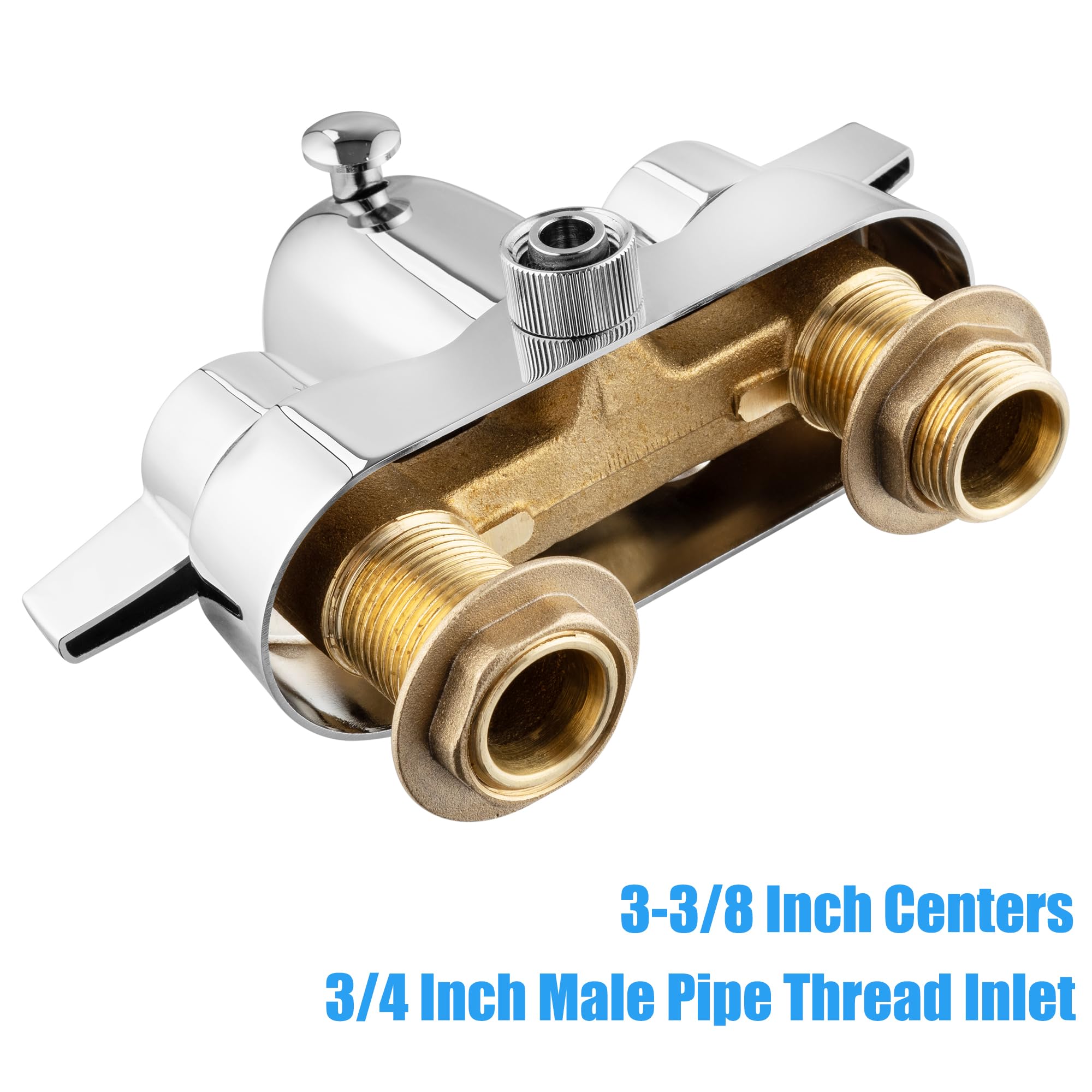 Pyhomestrim diverter spout chrome outlet ready for tub to shower conversion