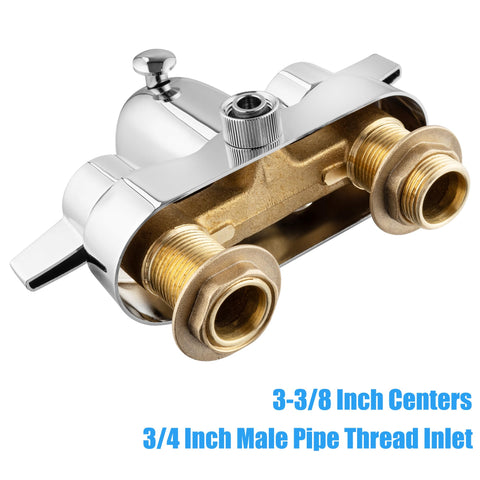 Pyhomestrim diverter spout chrome outlet ready for tub to shower conversion