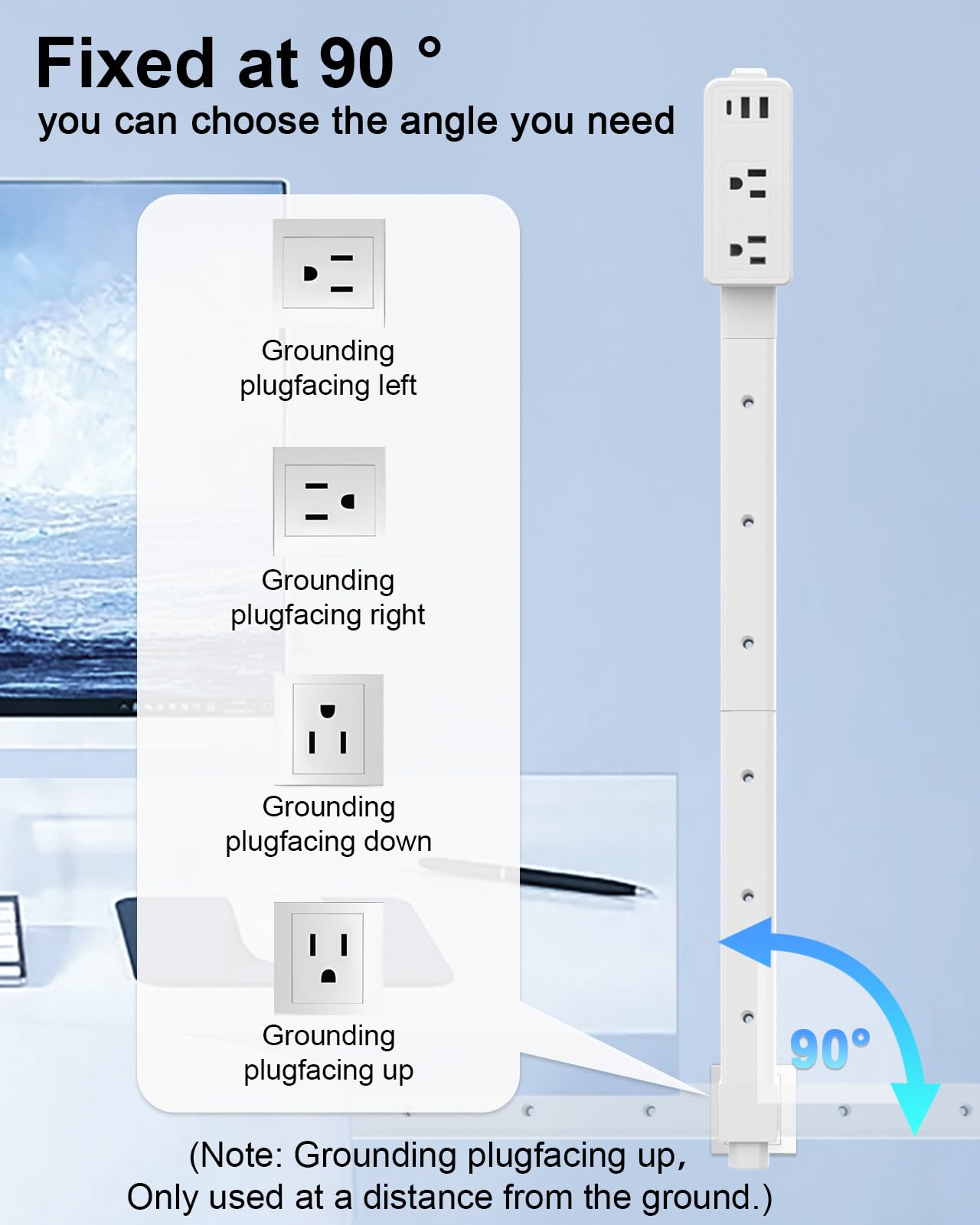 PYKDKIX outlet extender offers extendable length for flexible placement.