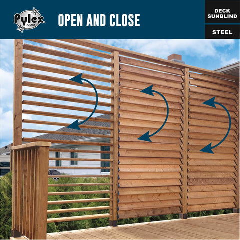Pylex Deck Sunblind System 11060 bracket closeup highlighting rust-resistant powder coating.