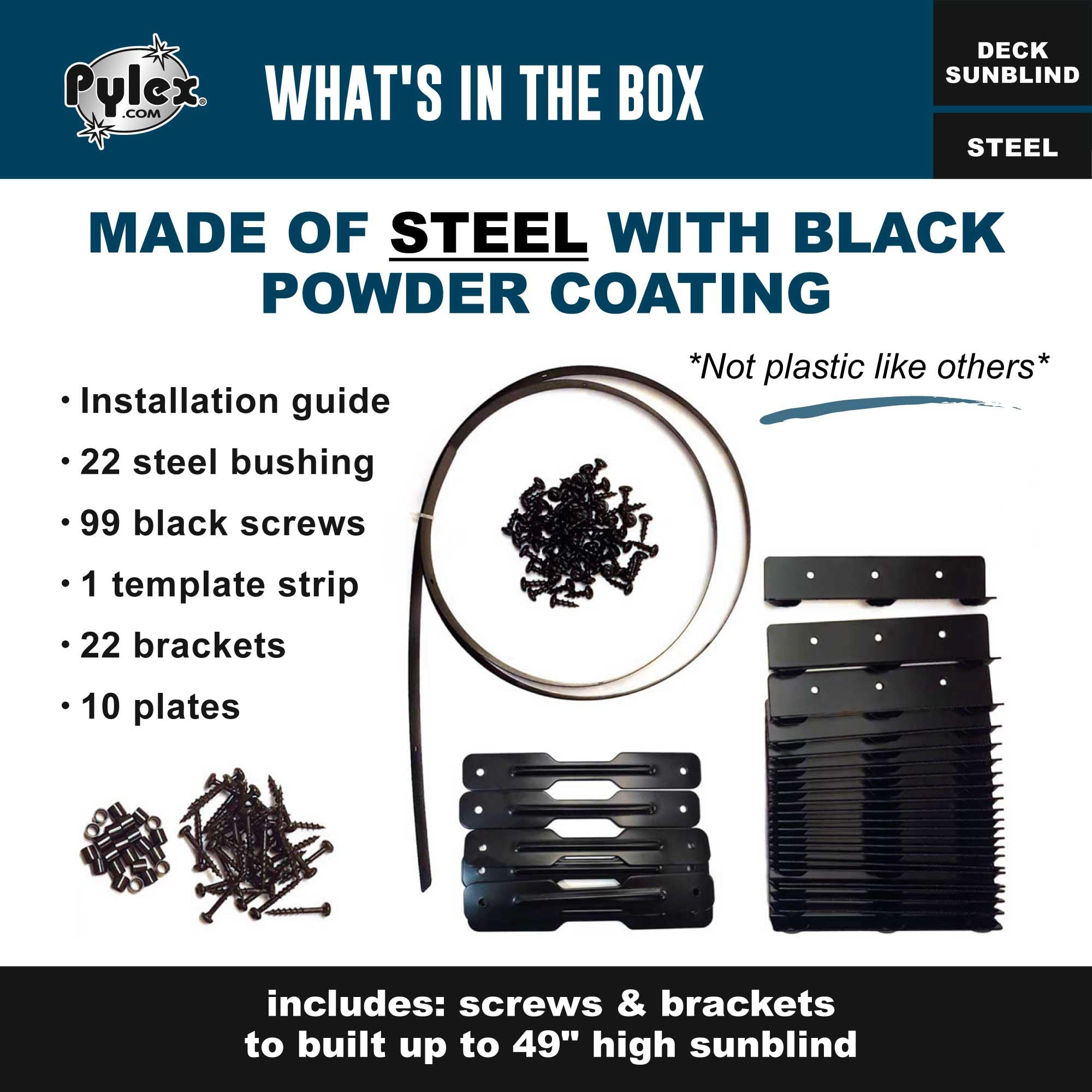 Pylex Sunshade control enables quick adjustment of sun and wind exposure.