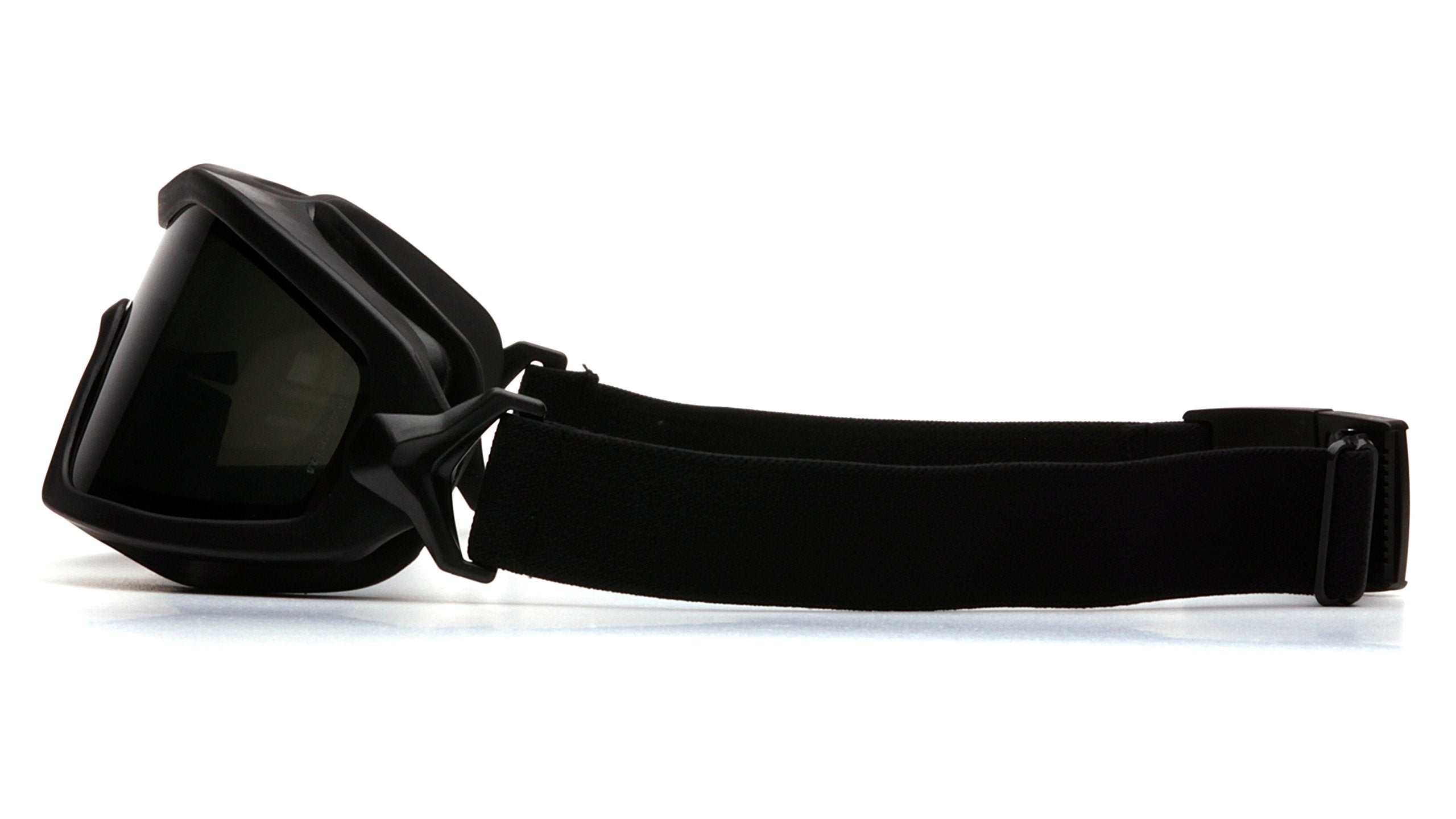 Pyramex GB6420SDT V2G Plus safety glasses gray strap and TPU frame designed to resist cold and heat.