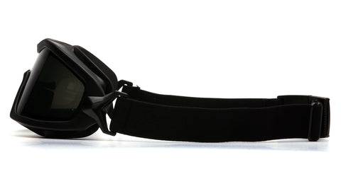 Pyramex GB6420SDT V2G Plus safety glasses gray strap and TPU frame designed to resist cold and heat.