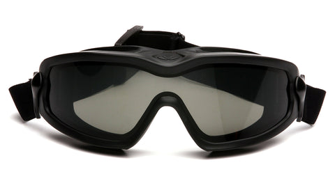 Pyramex GB6420SDT V2G Plus safety glasses with top and bottom indirect vent system for improved airflow.