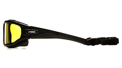 Pyramex I-Force Sporty quick-release temples enable fast adjustments and fit.