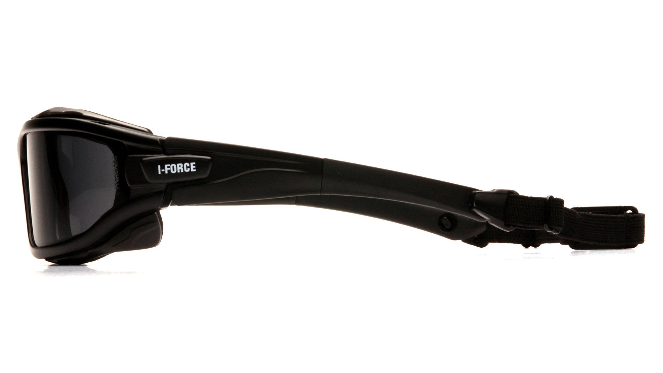 Pyramex I-Force Sporty quick-release temples for easy adjustments