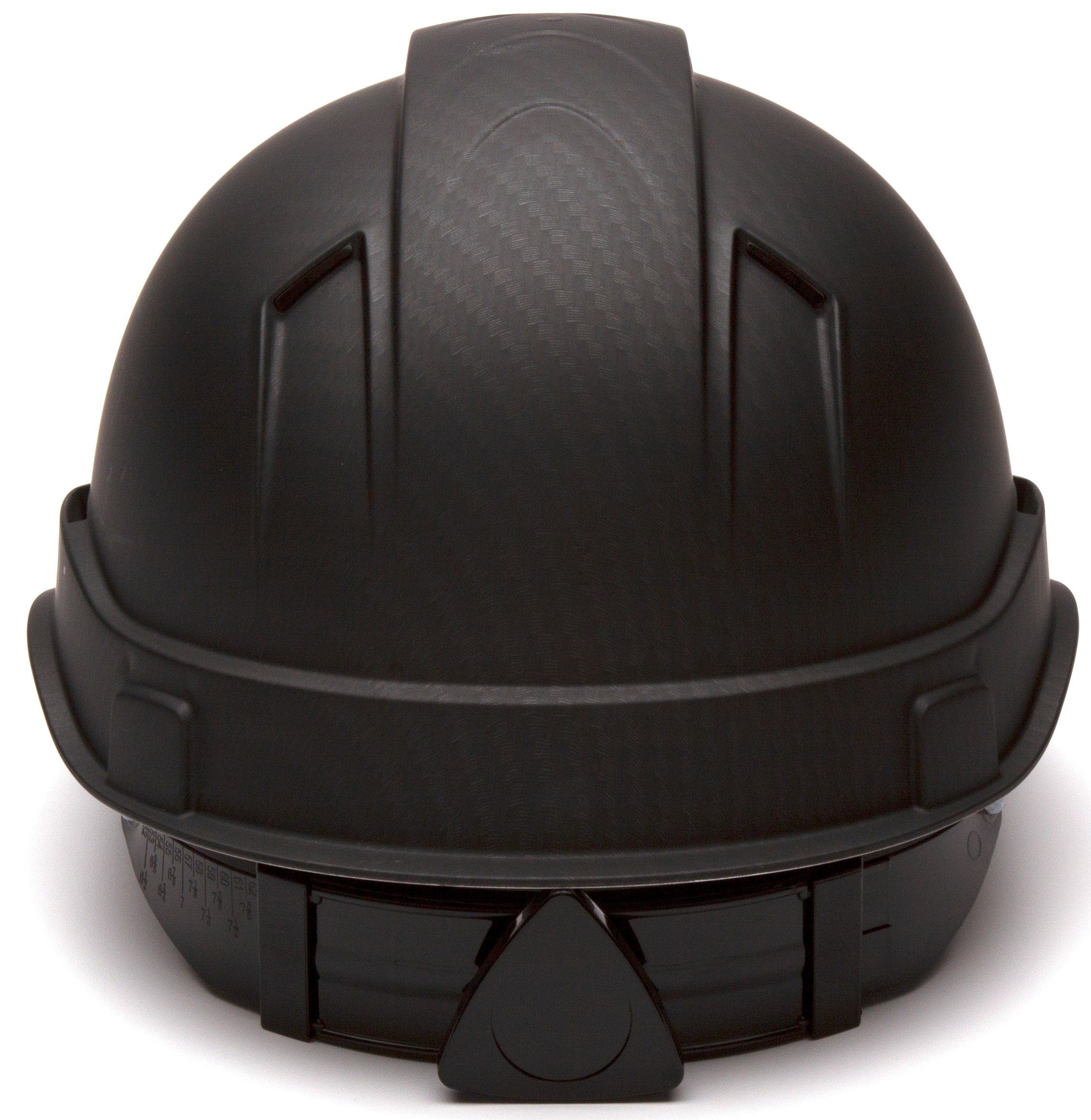 Pyramex Ridgeline graphite pattern hard hat with rugged look.