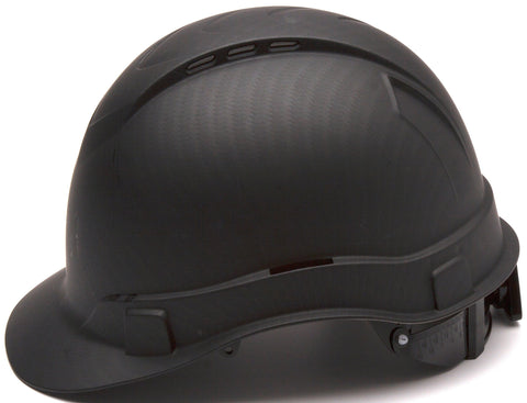 Pyramex Ridgeline non-vented hard hat front view for solid protection.