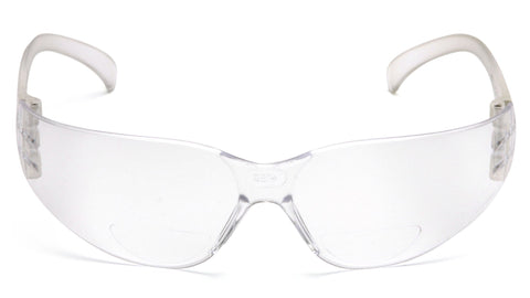 Pyramex S4110r15 intruder safety glasses reduce glare for workspace tasks.
