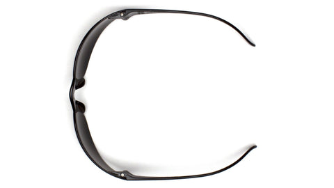 Pyramex safety glasses lightweight frameless design enables easy movement.