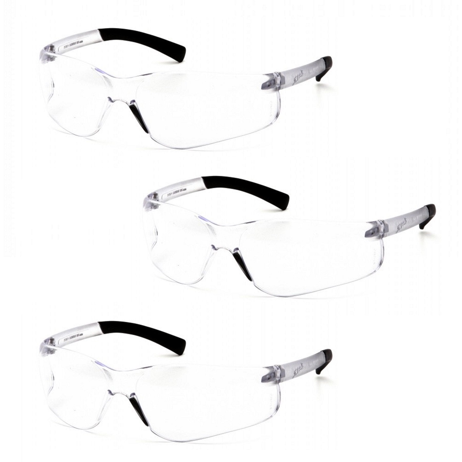 Pyramex Ztek bifocal reader glasses with clear lens for near tasks and reading.