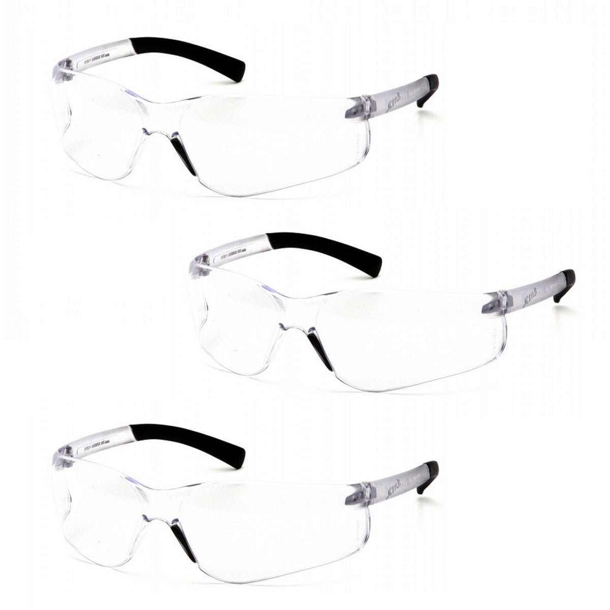 Pyramex Ztek bifocal reader glasses with clear lens for near tasks and reading.